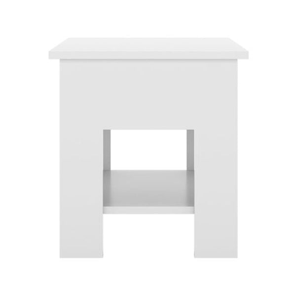 Coffee Table High Gloss White 40 X 40 X 42 Cm Engineered Wood
