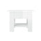 Coffee Table High Gloss White 55 X 55 X 42 Cm Engineered Wood