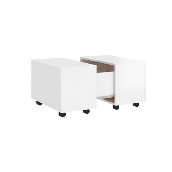 Coffee Table High Gloss White 60 X 60 X 38 Cm Engineered Wood