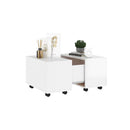 Coffee Table High Gloss White 60 X 60 X 38 Cm Engineered Wood