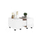Coffee Table High Gloss White 60 X 60 X 38 Cm Engineered Wood