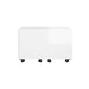 Coffee Table High Gloss White 60 X 60 X 38 Cm Engineered Wood
