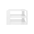 Coffee Table High Gloss White 60 X 60 X 40 Cm Engineered Wood