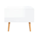 Decorative Coffee Table High Gloss White Chipboard