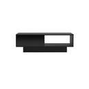 Modern Furniture Coffee Table Led Lights High Gloss Storage Drawer