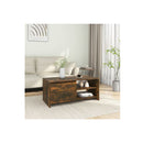 Coffee Table Smoked Oak 102 X 50 X 45 Cm Engineered Wood