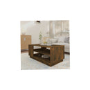 Coffee Table Smoked Oak 102 X 55 X 43 Cm Engineered Wood