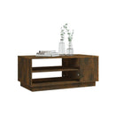 Coffee Table Smoked Oak 102 X 55 X 43 Cm Engineered Wood