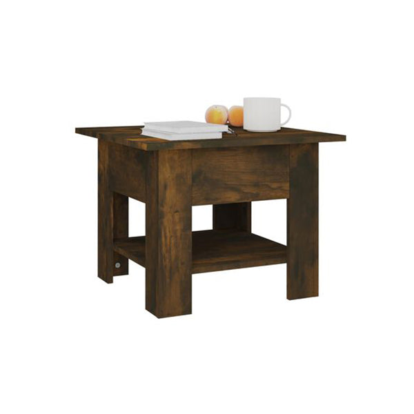Coffee Table Smoked Oak 55 X 55 X 42 Cm Engineered Wood