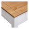 Coffee Table White 100 X 60 X 45 Cm Solid Pine Wood Panama Range