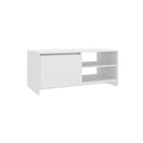 Coffee Table White 102 X 50 X 45 Cm Engineered Wood