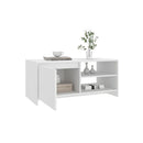 Coffee Table White 102 X 50 X 45 Cm Engineered Wood