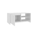 Coffee Table White 102 X 50 X 45 Cm Engineered Wood
