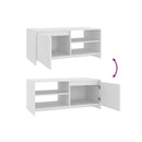 Coffee Table White 102 X 50 X 45 Cm Engineered Wood