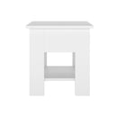 Coffee Table White 40 X 40 X 42 Cm Engineered Wood