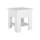 Coffee Table White 40 X 40 X 42 Cm Engineered Wood