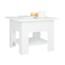 Coffee Table White 55 X 55 X 42 Cm Chipboard