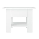 Coffee Table White 55 X 55 X 42 Cm Chipboard