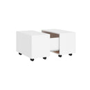 Coffee Table White 60 X 60 X 38 Cm Engineered Wood