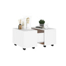 Coffee Table White 60 X 60 X 38 Cm Engineered Wood