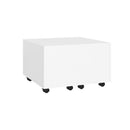 Coffee Table White 60 X 60 X 38 Cm Engineered Wood