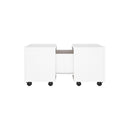 Coffee Table White 60 X 60 X 38 Cm Engineered Wood