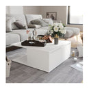 Coffee Table White 80 X 80 X 31 Cm Chipboard