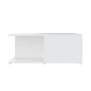 Coffee Table White 80 X 80 X 31 Cm Chipboard