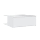 Coffee Table White 80 X 80 X 31 Cm Chipboard