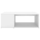Coffee Table White 90 X 67 X 33 Cm Chipboard