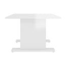 Coffee Table White Chipboard High Gloss