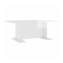 Coffee Table White Chipboard High Gloss
