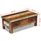 Coffee Table Drawers Solid Reclaimed Wood 90 x 45 x 35 Cm