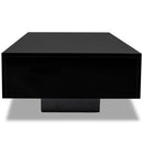 Coffee Table High Gloss 85 x 55 x 31 Cm - Black