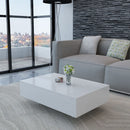 Coffee Table High Gloss  85 x 55 x 31 Cm - White