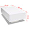 Coffee Table High Gloss  85 x 55 x 31 Cm - White