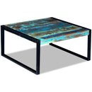 Coffee Table Solid Reclaimed Wood 80 x 80 x 40 Cm
