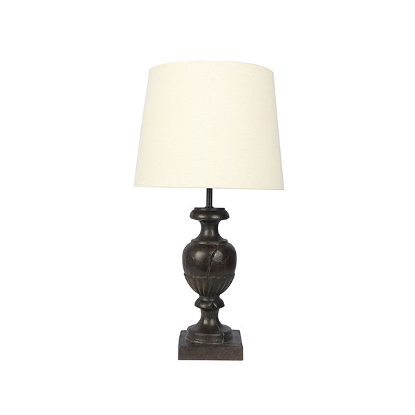 Complete Resin Table Lamp Brown
