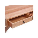 Computer Desk Natural 115 X 47 X 77 Cm Solid Mahogany Wood