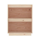Console Cabinet 60 X 34 X 75 Cm Solid Wood Pine