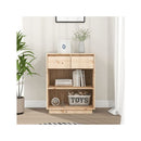 Console Cabinet Solid Wood Pine 60 X 34 X 75 Cm