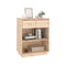 Console Cabinet Solid Wood Pine 60 X 34 X 75 Cm