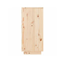 Console Cabinet Solid Wood Pine 60 X 34 X 75 Cm