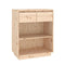Console Cabinet Solid Wood Pine 60 X 34 X 75 Cm