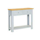 Console Table 83 X 30 X 73 Cm Solid Oak Wood