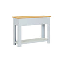 Console Table 83 X 30 X 73 Cm Solid Oak Wood