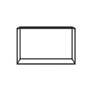 Console Table Black 120 X 35 X 75 Cm Tempered Glass