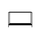 Console Table 120 X 35 X 75 Cm Black Tempered Glass
