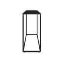 Console Table Black 120 X 35 X 75 Cm Tempered Glass