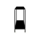 Console Table 120 X 35 X 75 Cm Black Tempered Glass